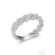 Semi Eternity Intertwined Diamond Ring