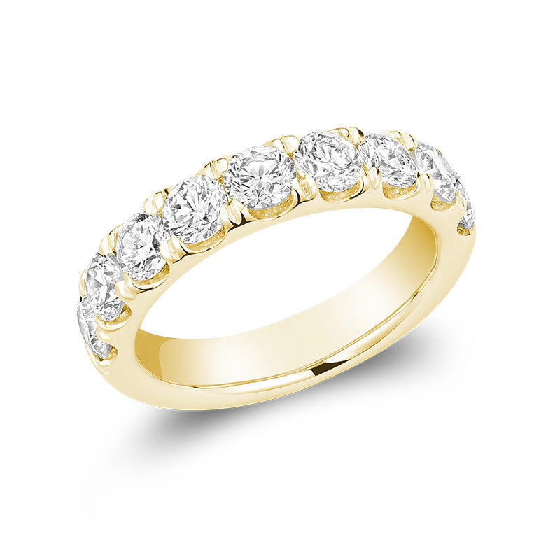 Lab Grown Semi Eternity Diamond Ring