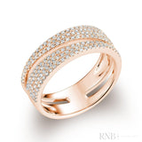 Wide Pave Fancy Diamond Ring