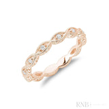 Milgrain Marquise Diamond Stackable Ring