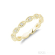 Milgrain Marquise Diamond Stackable Ring
