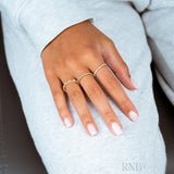 Pave Milgrain Diamond Eternity Ring