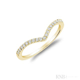 V Shape Semi Eternity Diamond Ring