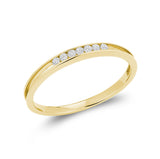 Dainty Diamond Open Row Ring