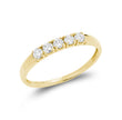 Top Flow Semi-Eternity Diamond Ring