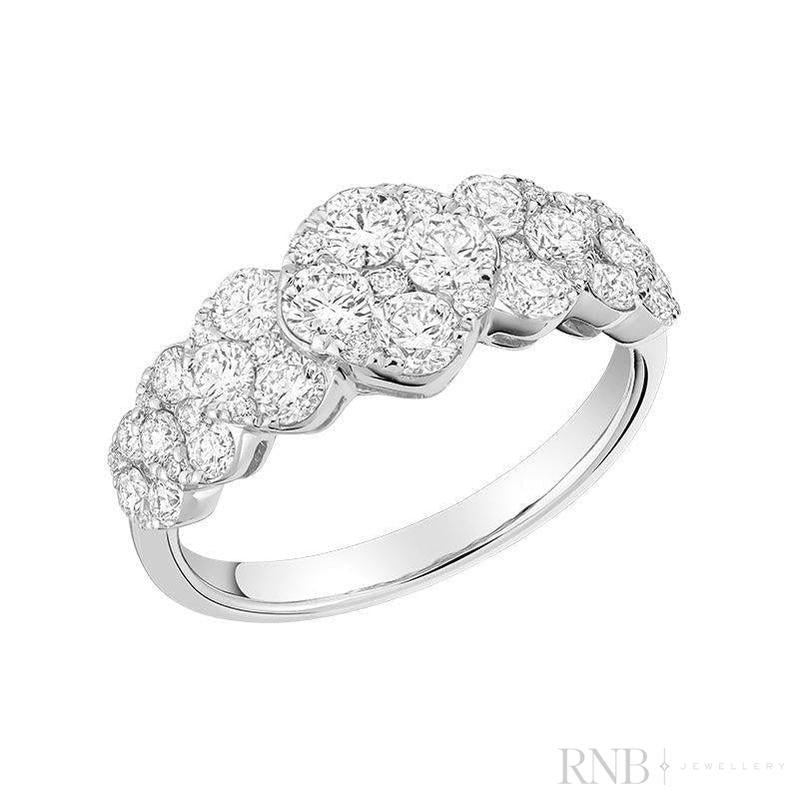 Fancy Multi Cluster Diamond Ring