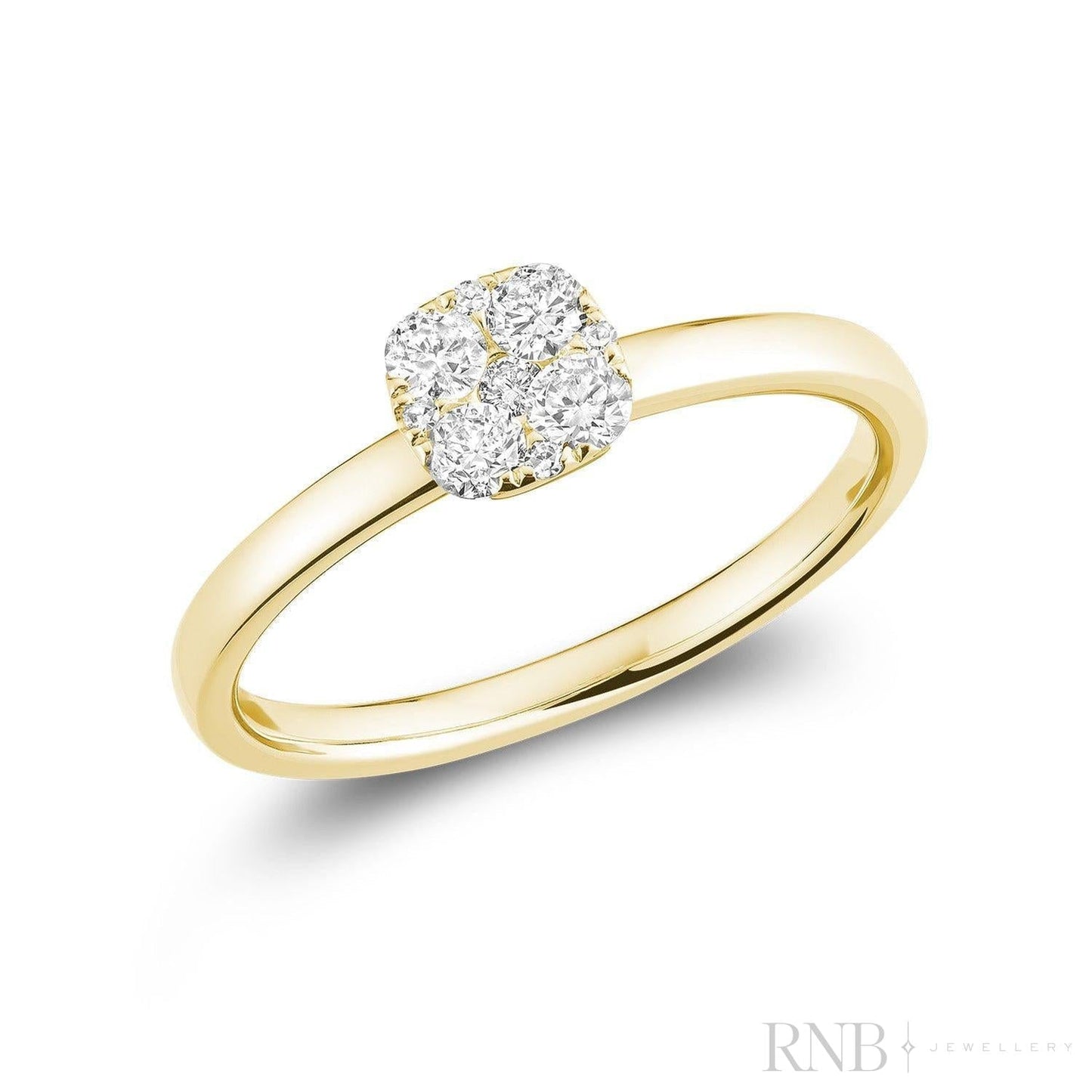 Square Illusion Diamond Ring