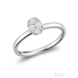 Oval Illusion Diamond Ring