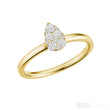 Pear Illusion Diamond Ring
