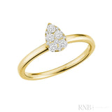 Pear Illusion Diamond Ring