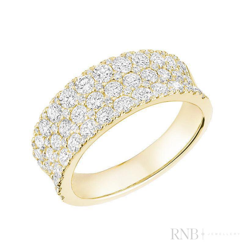 Wide Pave Diamond Band