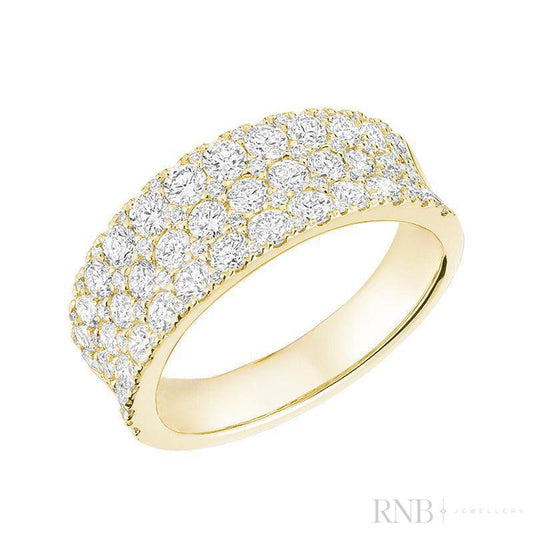 Wide Pave Diamond Band