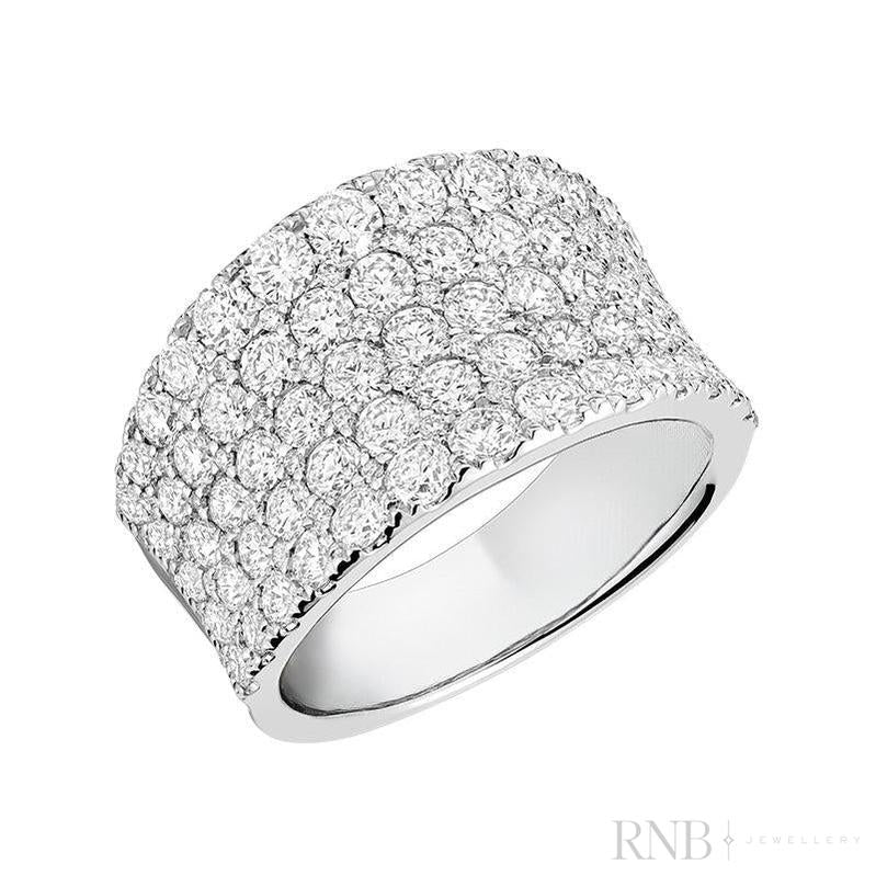Grand Pave Diamond Ring