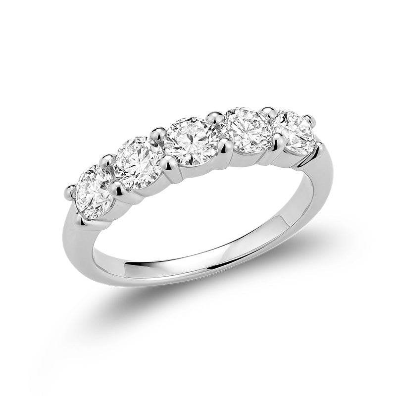 5 Stone Lab Diamond Ring