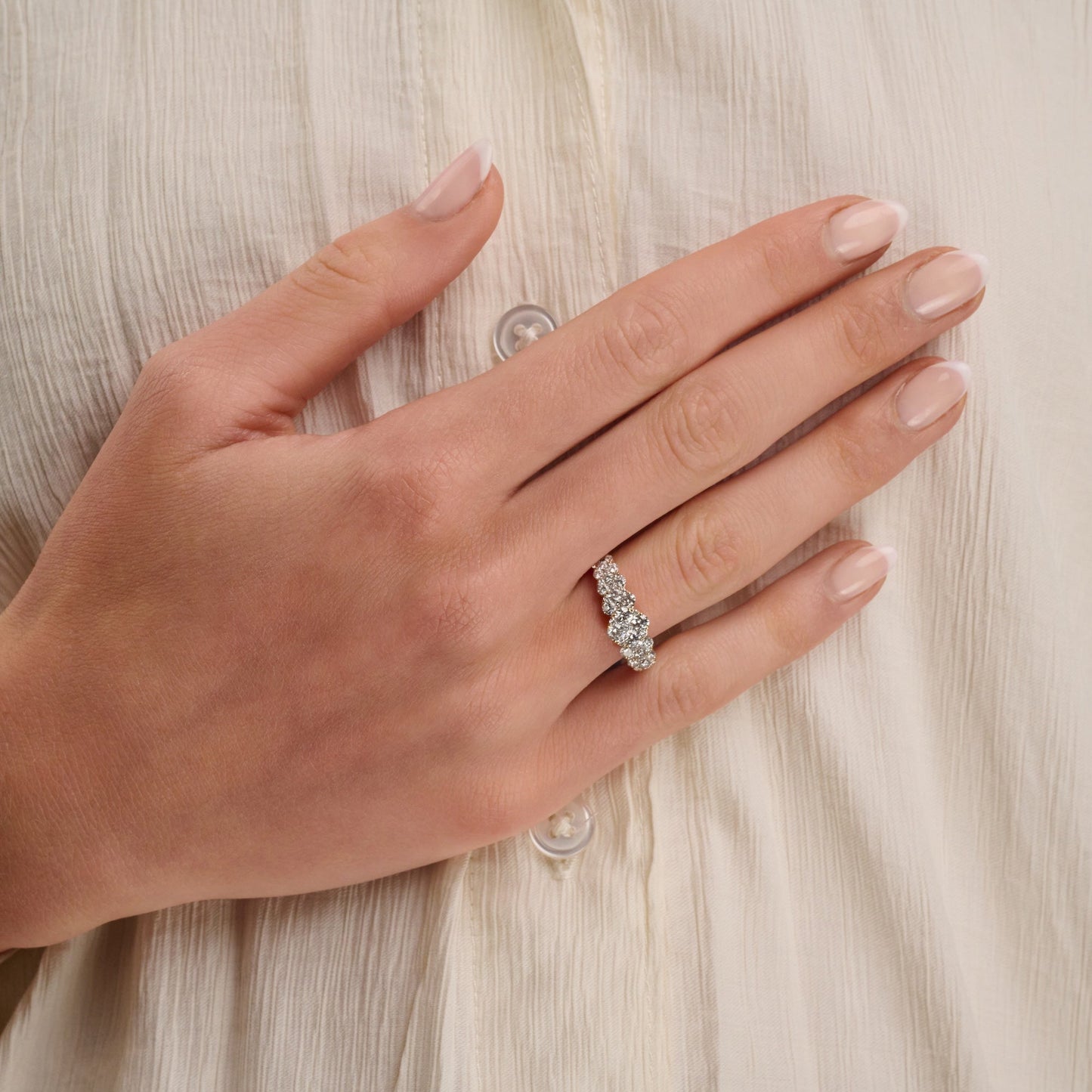 Fancy Multi Cluster Diamond Ring