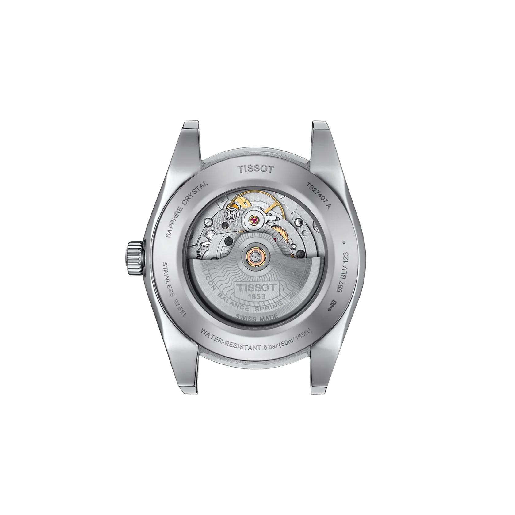 TISSOT GENTLEMAN POWERMATIC 80 SILICIUM SOLID 18K GOLD BEZEL T9274074103101