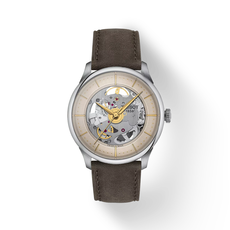Tissot Chemin Des Tourelles Skeleton 39mm T1398361626100