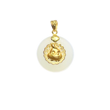 24K Hetian Jade Zodiac Pendant (Rooster)