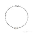 Link Chain Bracelet with Pearl-RNB Jewellery