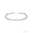 Oval Shape Diamond Halo Bracelet-RNB Jewellery