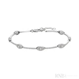 Marquise Shape Tennis Diamond Bracelet