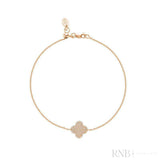 Pave Clover Diamond Bracelet