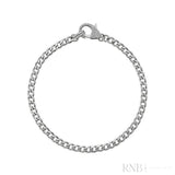 Cuban Link with Diamond Clasp Bracelet