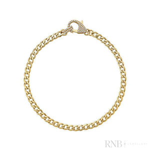 Diamond Cuban Bracelet-RNB Jewellery