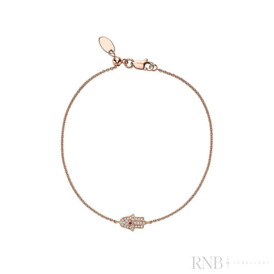 Precious Stone & Diamond Hamsa Bracelet