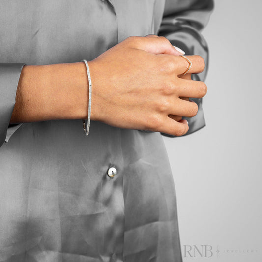 Link Pave Tennis Diamond Bracelet