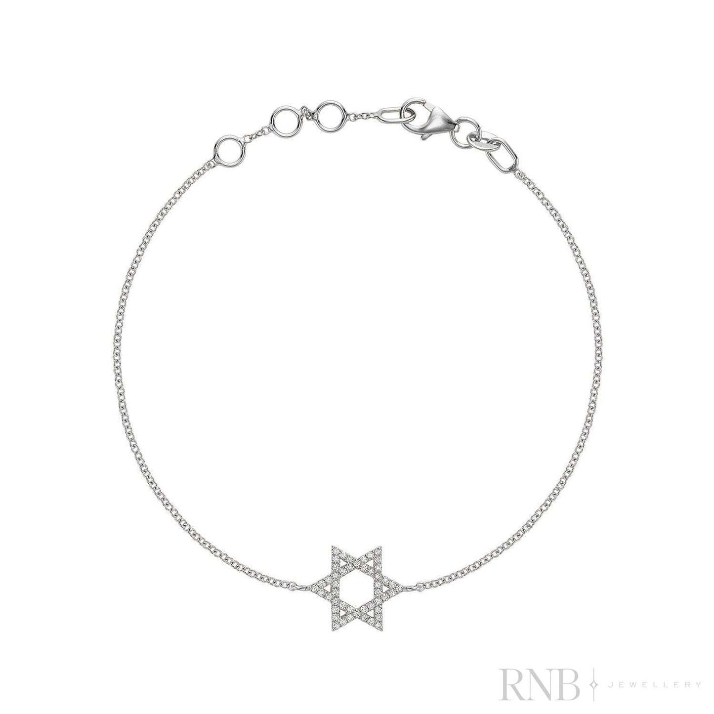 Star of David Diamond Bracelet