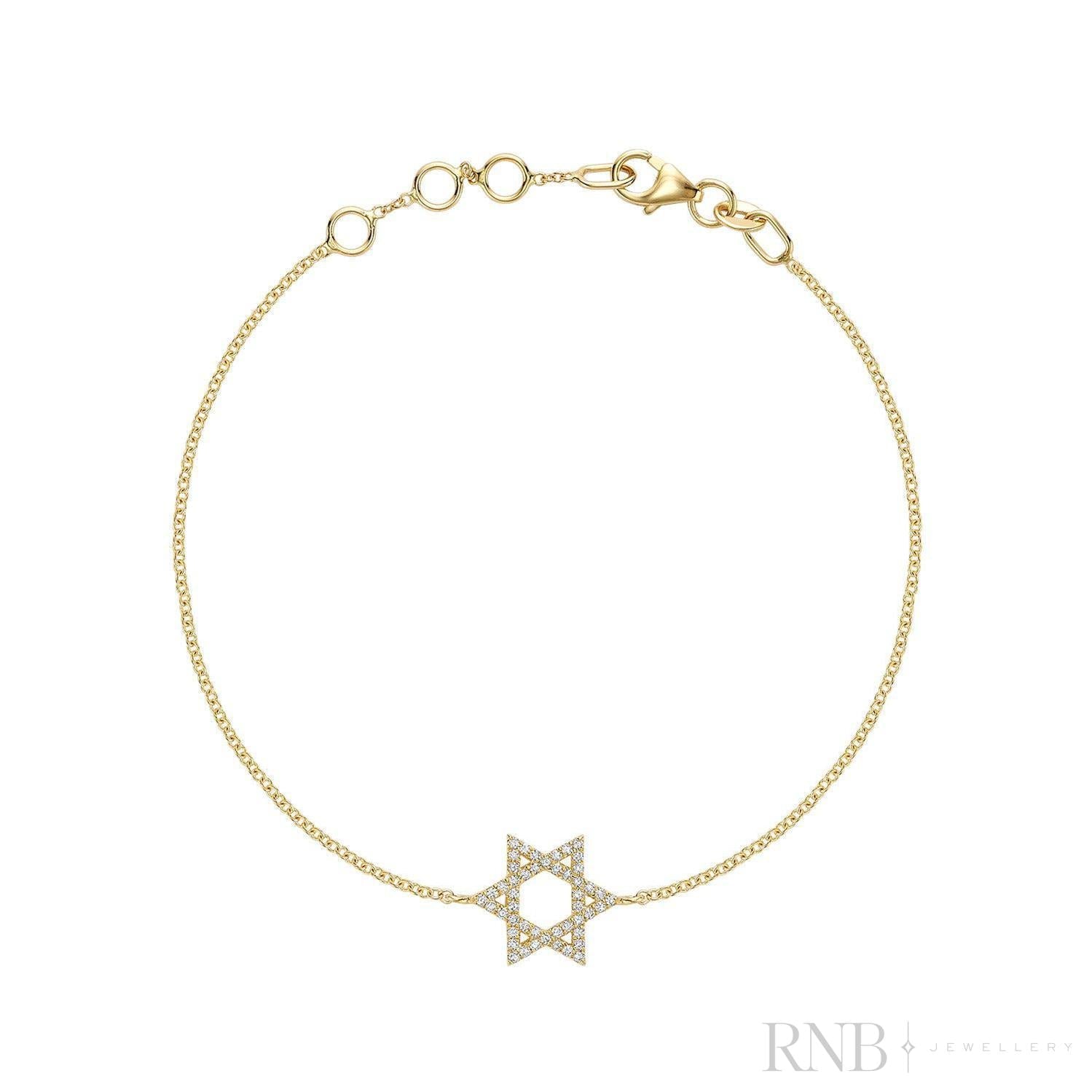 Star of David Diamond Bracelet