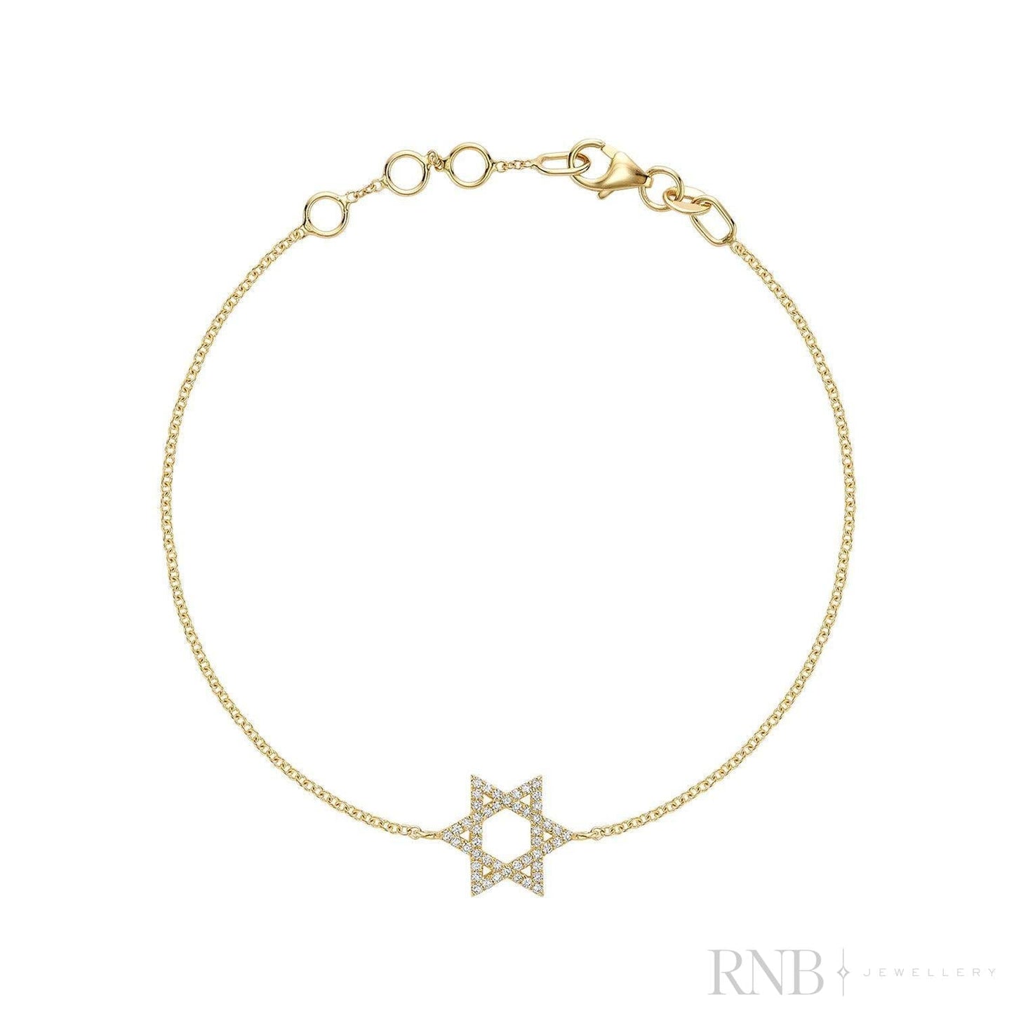 Star of David Diamond Bracelet