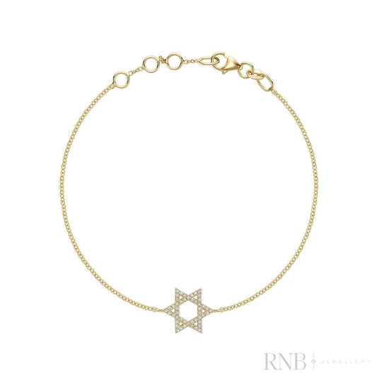 Star of David Diamond Bracelet