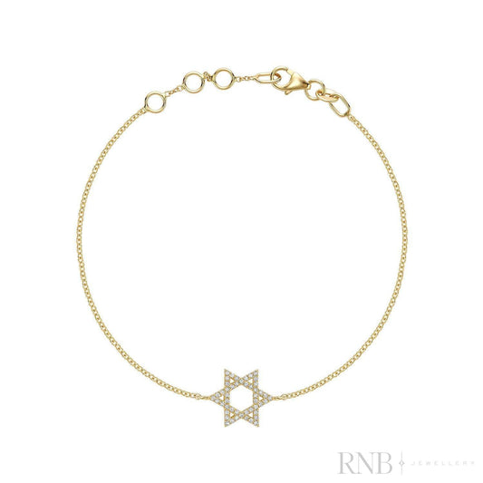 Star of David Diamond Bracelet-RNB Jewellery