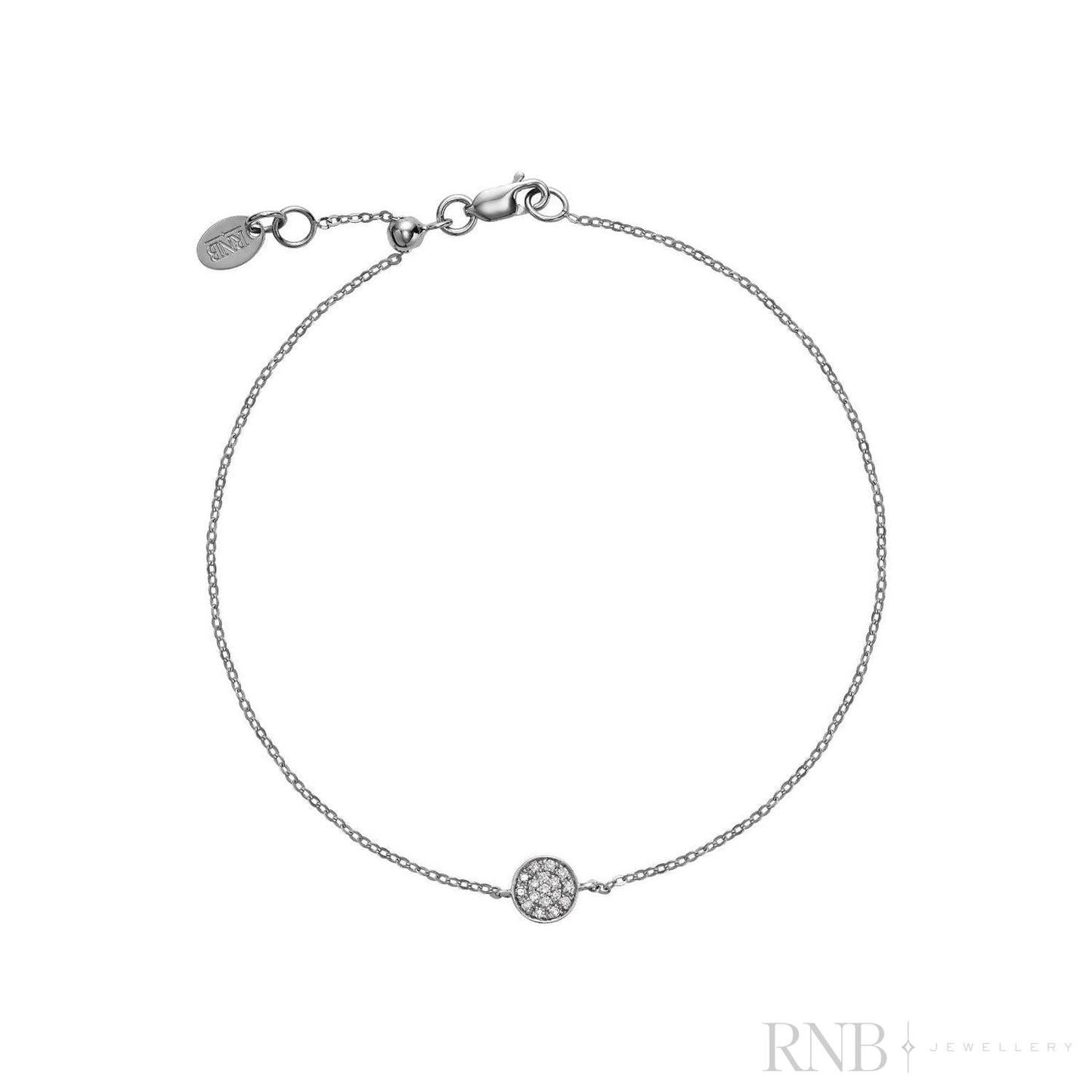 Round Pave Diamond Bracelet