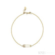Safety Pin Diamond Bracelet