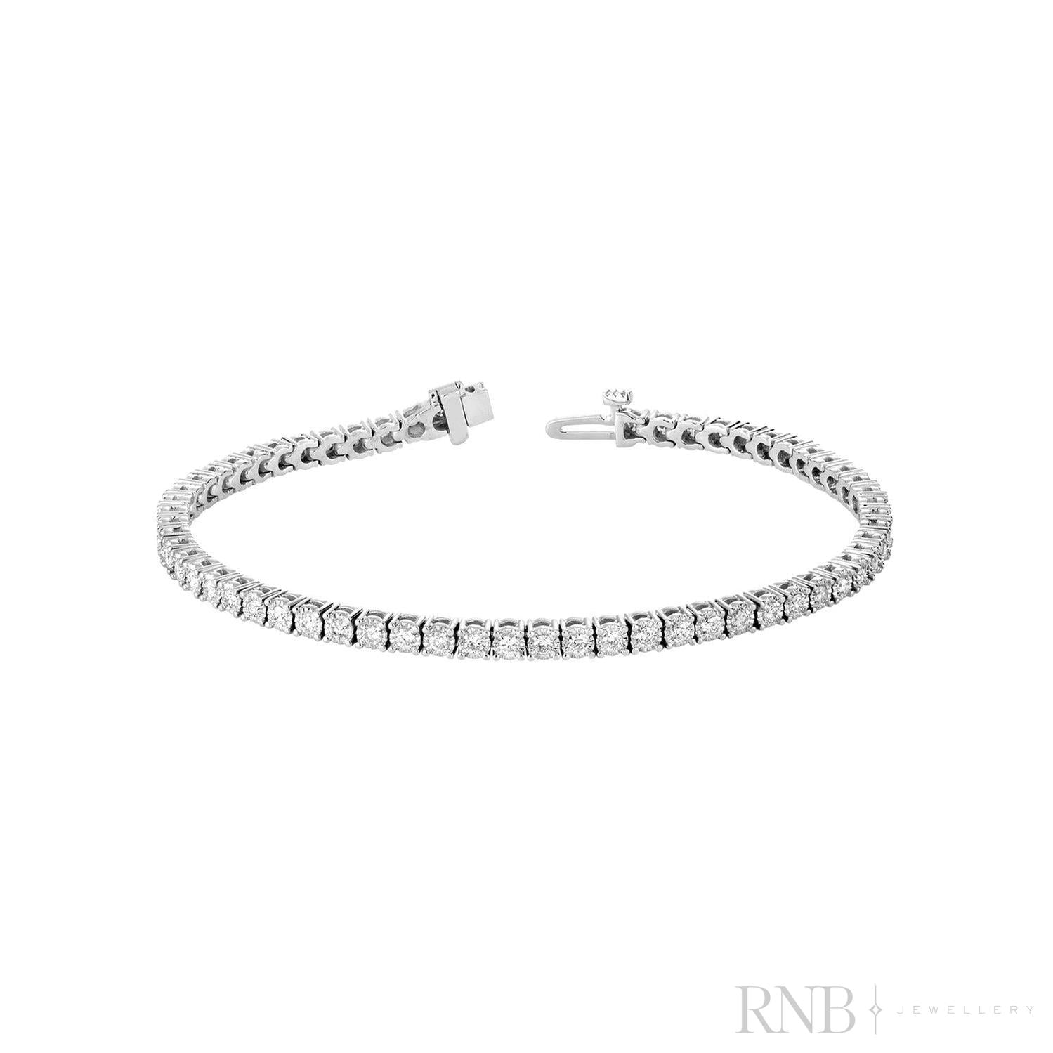 Illusion Diamond Tennis Bracelet