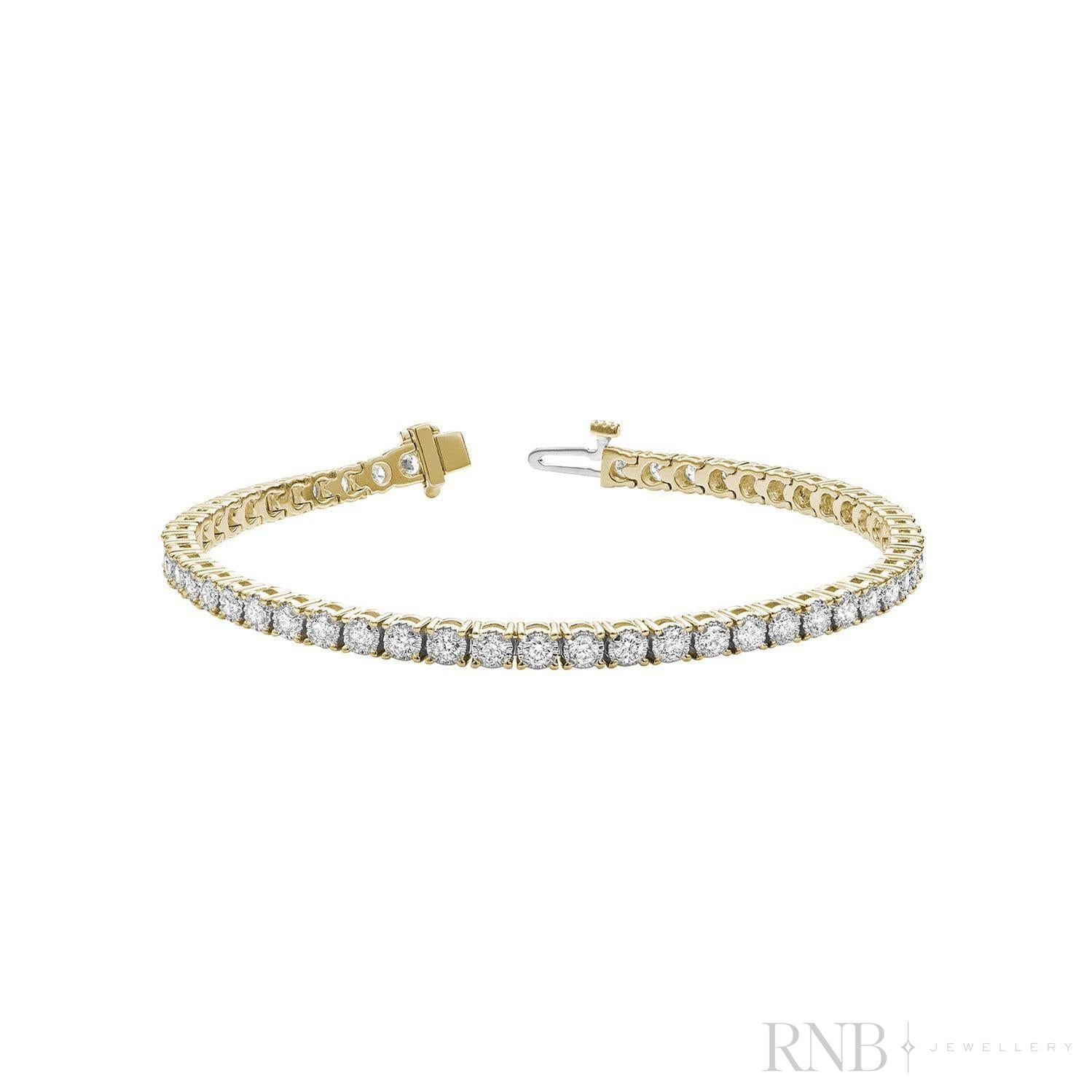 Illusion Diamond Tennis Bracelet