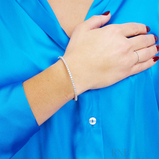 Semi Eternity Bangle Diamond Bracelet