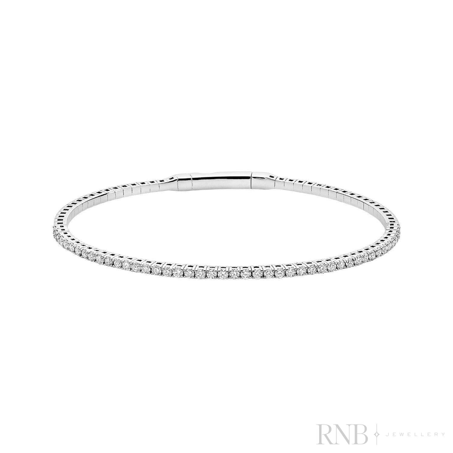 Semi Eternity Bangle Flex Diamond Bracelet