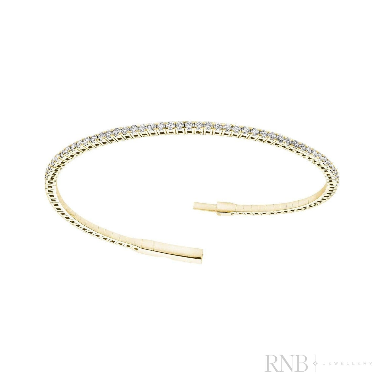 Semi Eternity Bangle Flex Diamond Bracelet