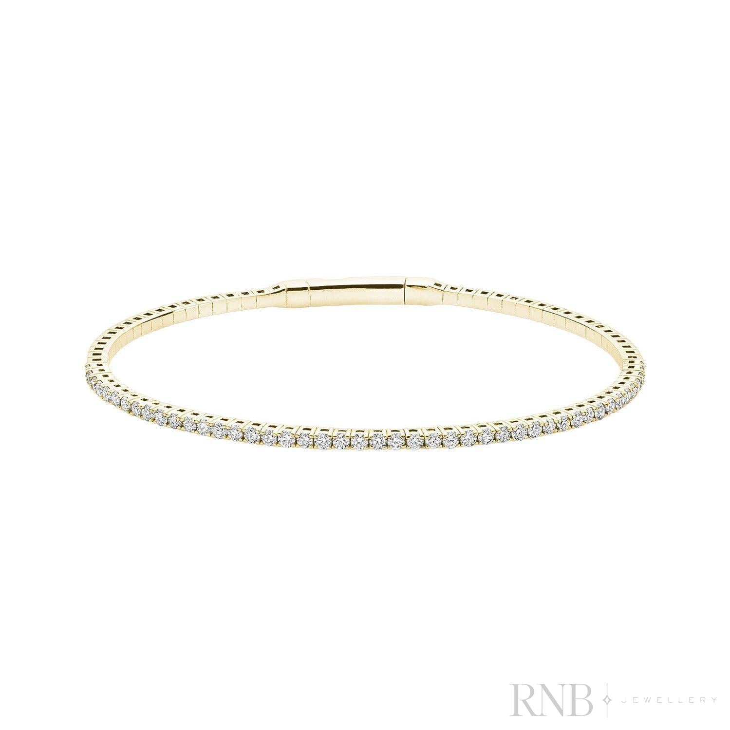 Semi Eternity Bangle Flex Diamond Bracelet