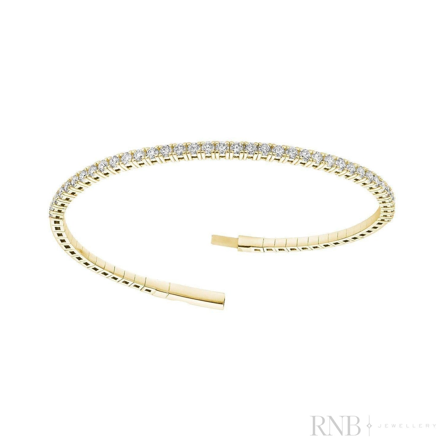 Semi Eternity Bangle Flex Diamond Bracelet