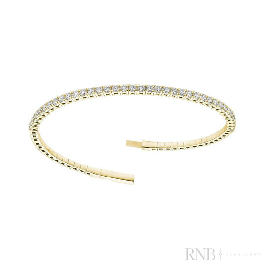 Semi Eternity Bangle Flex Diamond Bracelet