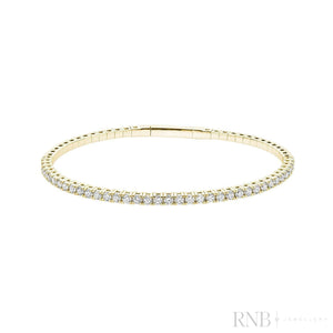 Diamond Bangle Flex Bracelet-RNB Jewellery