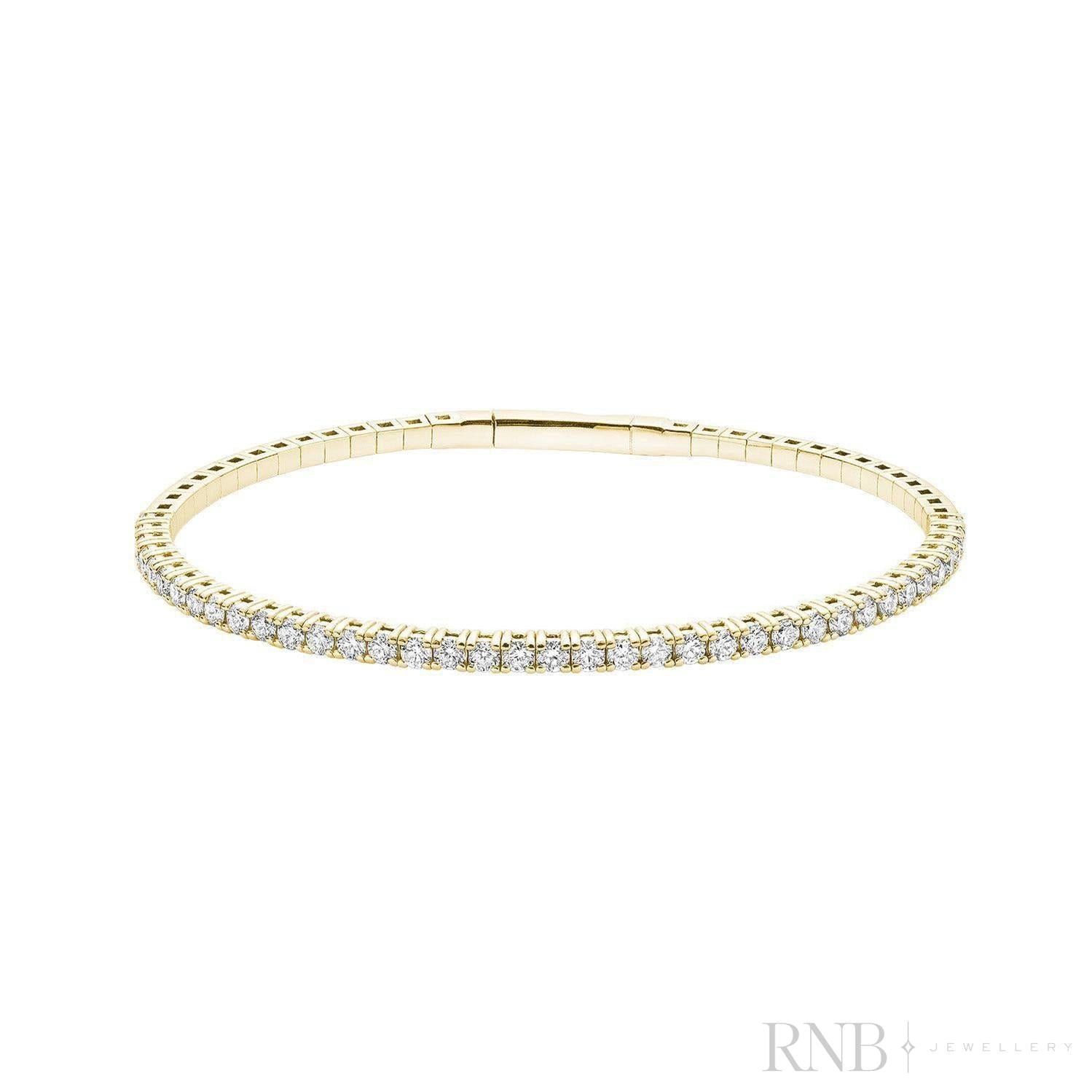 Semi Eternity Bangle Flex Diamond Bracelet