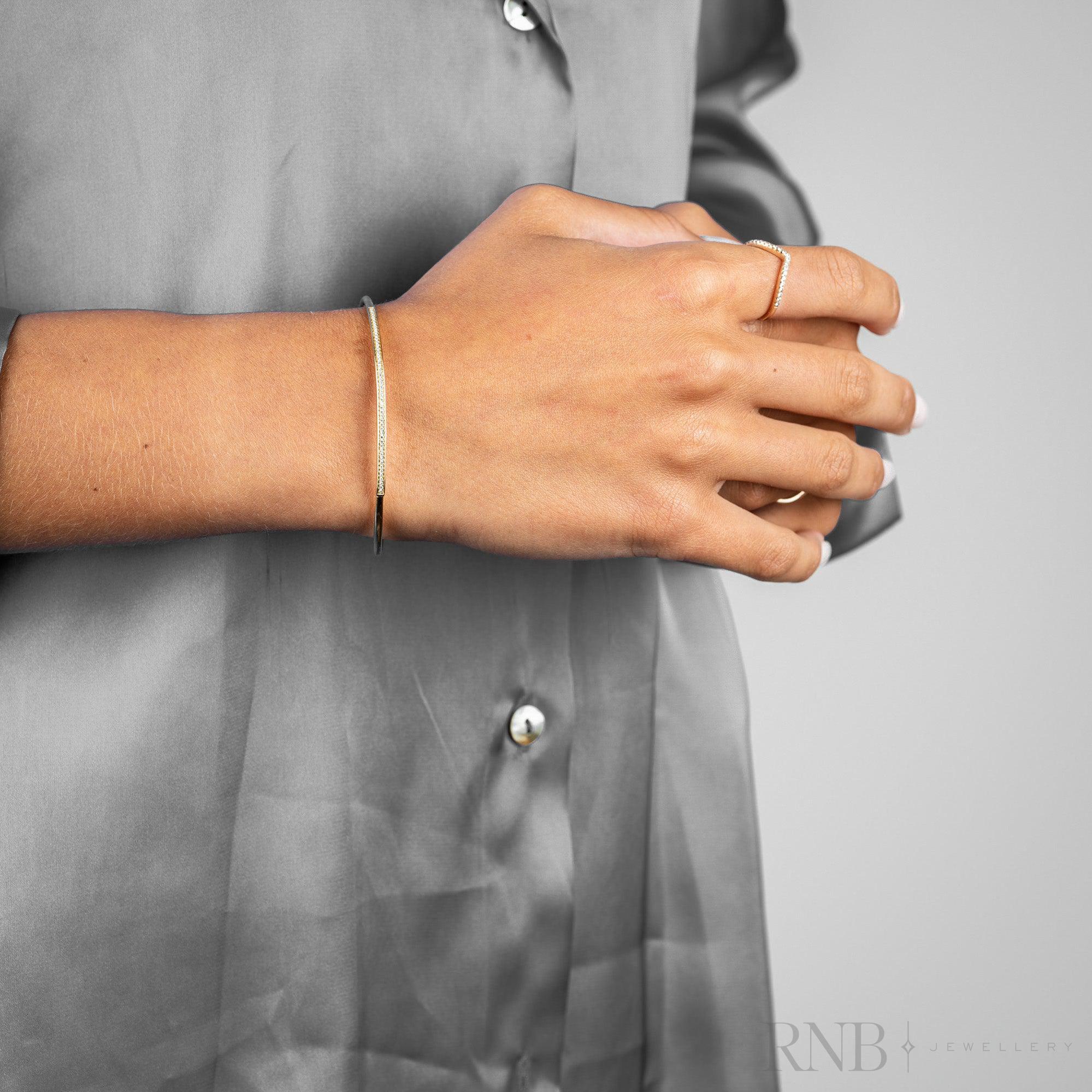 Semi Bangle Diamond Bracelet