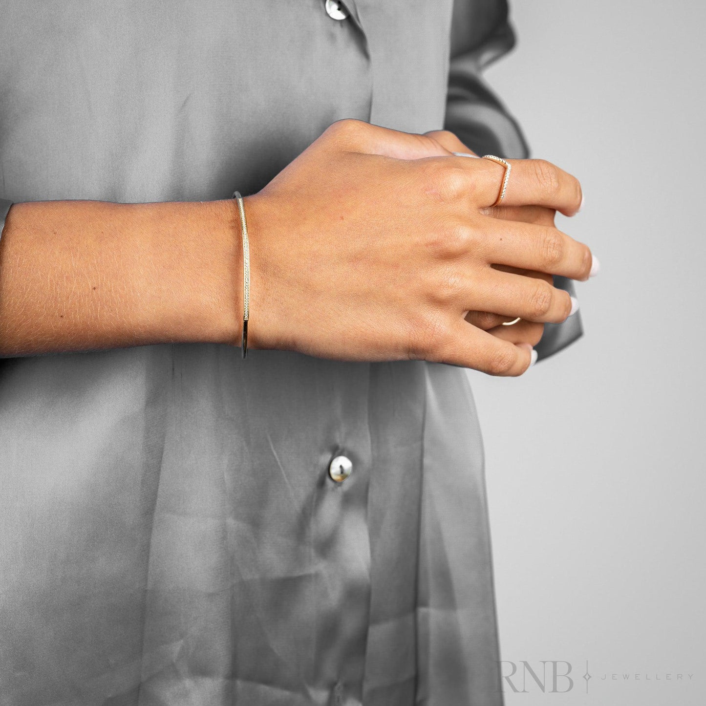 Semi Bangle Diamond Bracelet