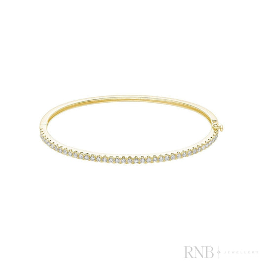 Semi Eternity Diamond Bangle